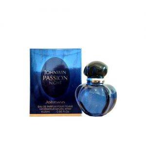 عطر زنانه Passion Night پشن نایت حجم ۲۵m برند Johnwin جانوین