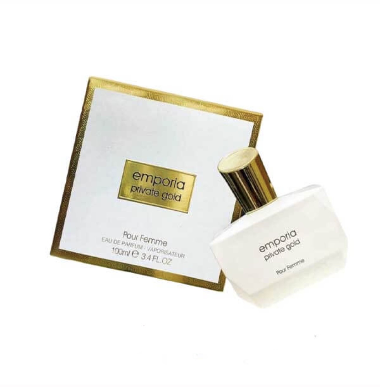 عطر زنانه Emporia Private Gold برند فراگرنس ورد Fragrance World