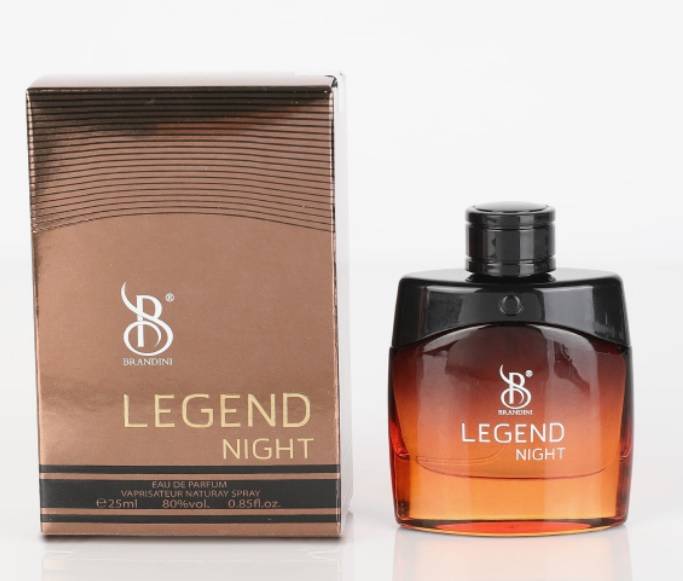 عطر جیبی مردانه برندینی Brandini مدل Legend Night حجم 25 میلی لیتر
