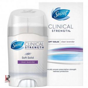 دئودورانت (مام) ضد تعریق سکرت کلینیکال مدل کلین لوندر Secret Clinical Strength Soft Solid Clean Lavender Deodorant 45g