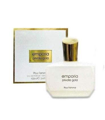 عطر زنانه Emporia Private Gold برند فراگرنس ورد Fragrance World