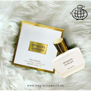 عطر زنانه Emporia Private Gold برند فراگرنس ورد Fragrance World