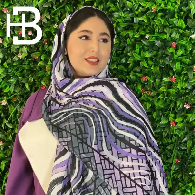 شال نخی طرح شش ضلعی کد 100004