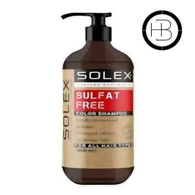 شامپو سولکس بدون سولفات مناسب مو های رنگ شده حجم ۱۰۰۰ml solex