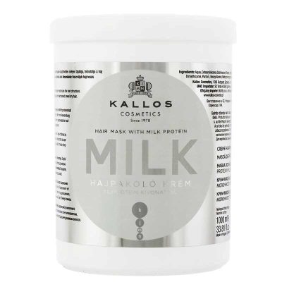 ماسک مو kallos milk حجم 1000 میلی لیتر