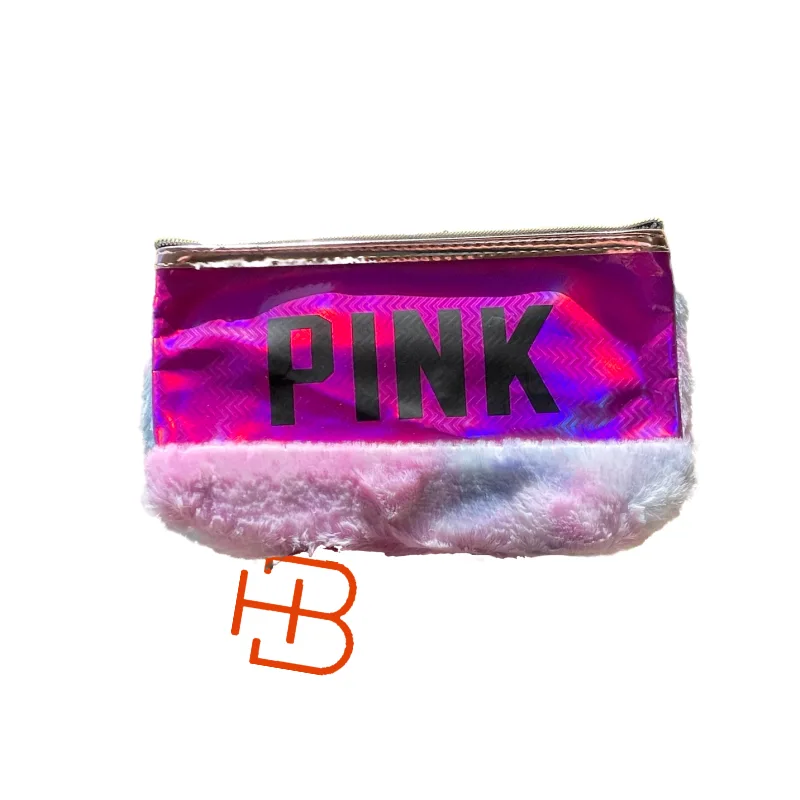 کیف محصولات آرایشی pink با طرح جذاب