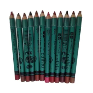 رژلب مدادی ۱۲ رنگ کالیستا مدل بدنه سبز