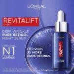 سرم شب لورال ضد چروک عمقی رتینول  مدل Revitalift Laser Pure Retinol